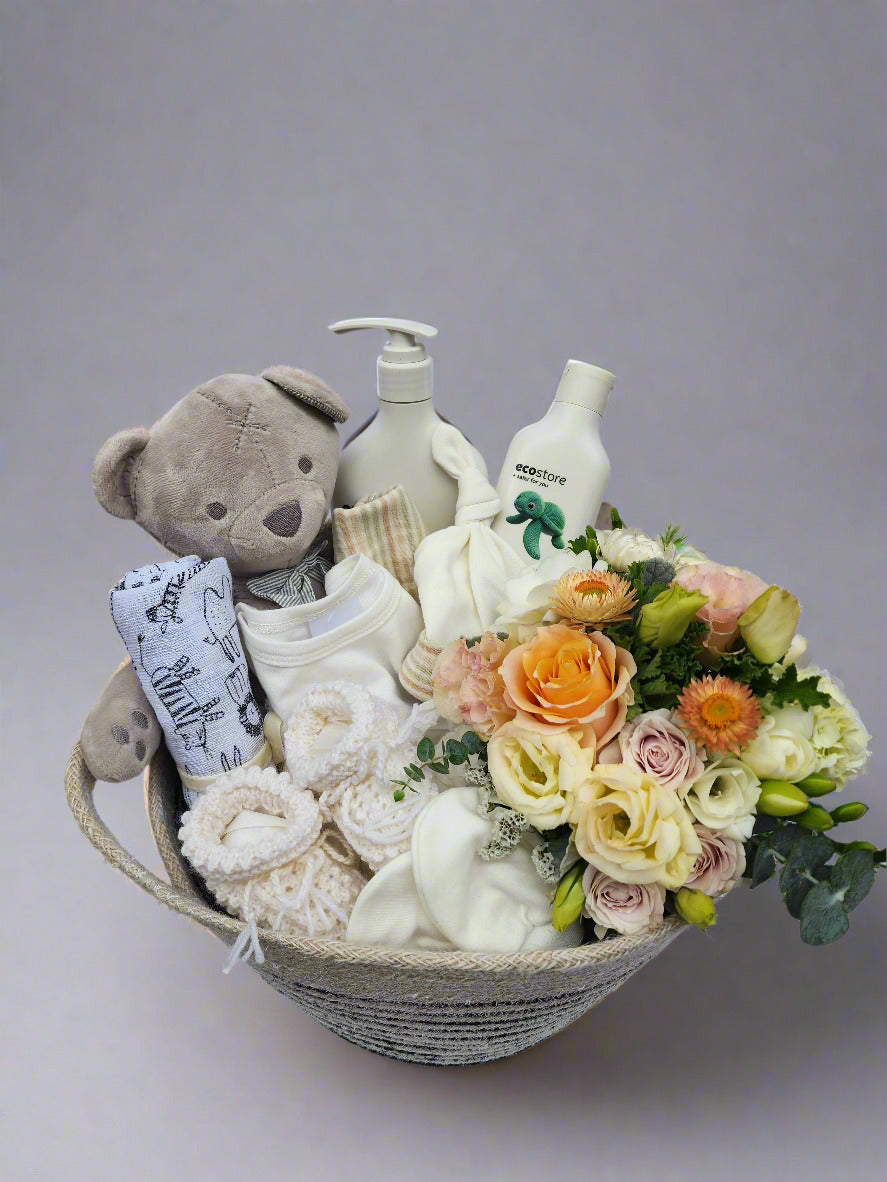 Neutral Baby Basket