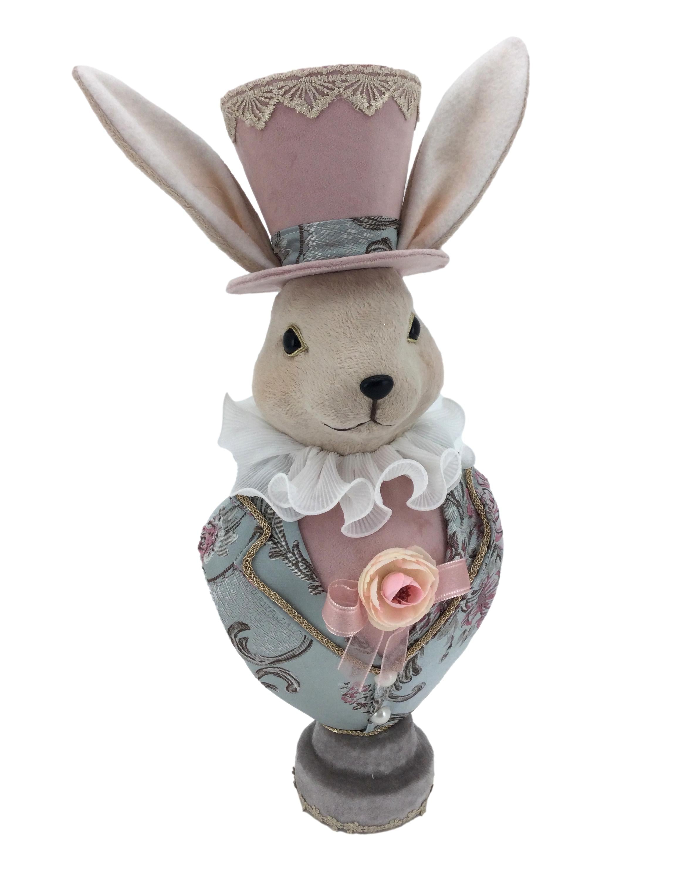 Regal Rabbit Bust – Flowers Rediscovered