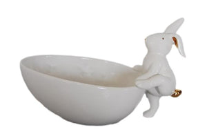 Luxe Ceramic Rabbit Bowl