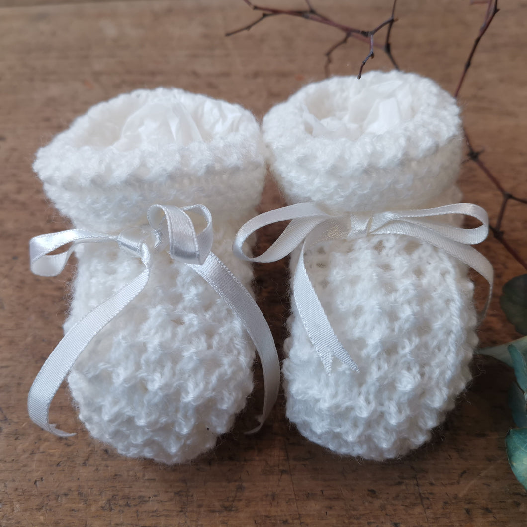 Woollen Hand Knitted Baby Booties